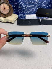 CARTIER 26S RIMLESS SQUARE FRAME IN METAL 439559