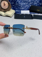 CARTIER 26S RIMLESS SQUARE FRAME IN METAL 439559
