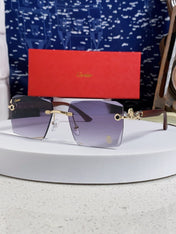 CARTIER 26S RIMLESS SQUARE FRAME IN METAL 439561