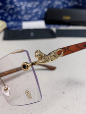 CARTIER 26S RIMLESS SQUARE FRAME IN METAL 439558
