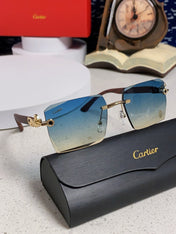 CARTIER 26S RIMLESS SQUARE FRAME IN METAL 439559