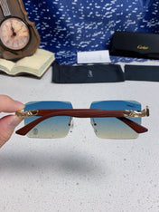 CARTIER 26S RIMLESS SQUARE FRAME IN METAL 439559