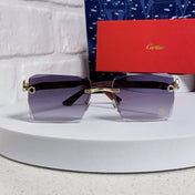 CARTIER 26S RIMLESS SQUARE FRAME IN METAL 439561