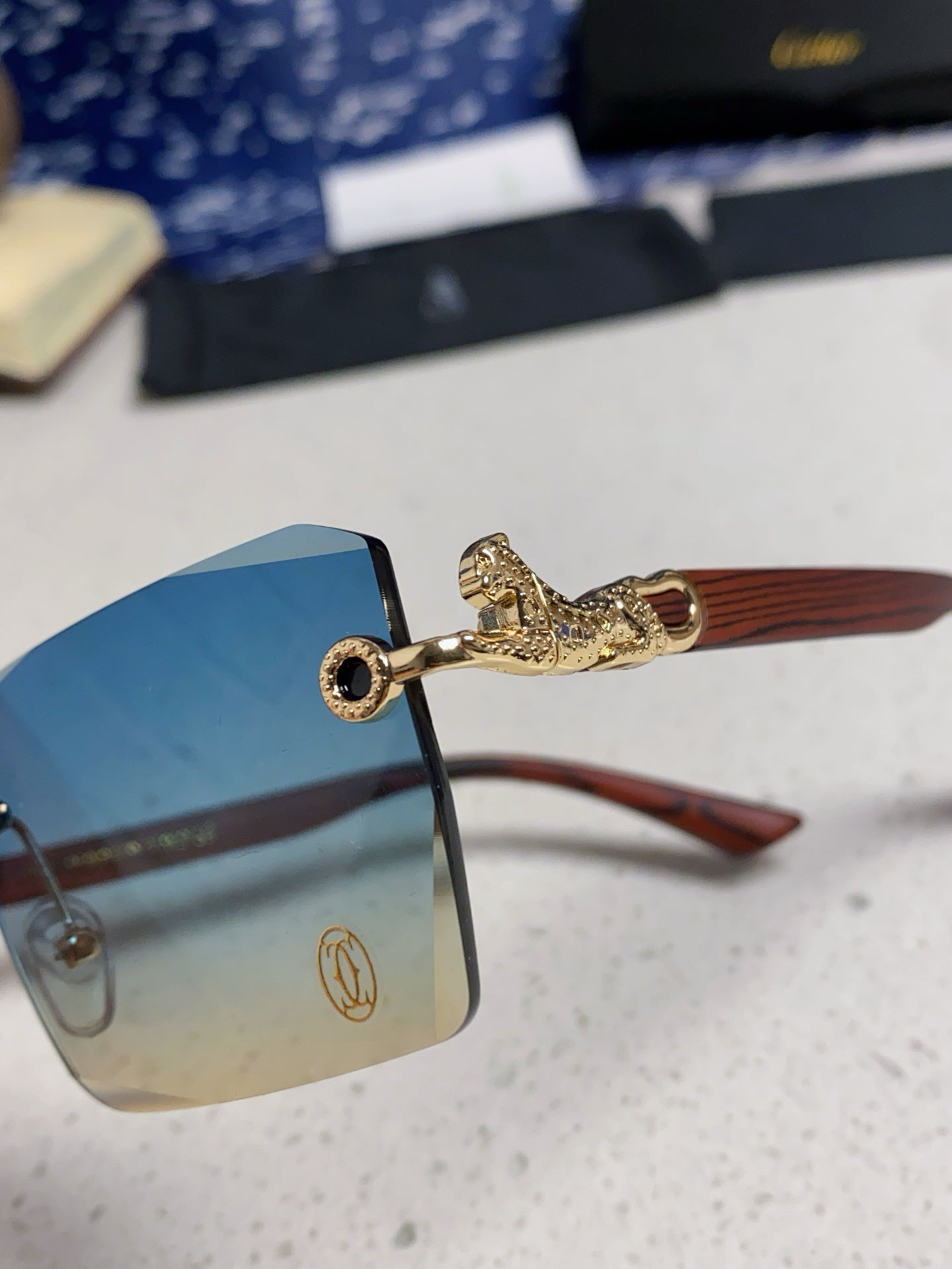 CARTIER 26S RIMLESS SQUARE FRAME IN METAL 439559