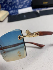 CARTIER 26S RIMLESS SQUARE FRAME IN METAL 439559