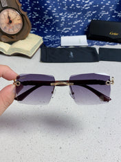 CARTIER 26S RIMLESS SQUARE FRAME IN METAL 439561