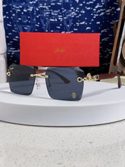 CARTIER 26S RIMLESS SQUARE FRAME IN METAL 439562