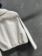 Loewe 2025 Leather Jacket White Sheepskin