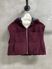 PRADA 25S SUEDE DOWN VEST 385