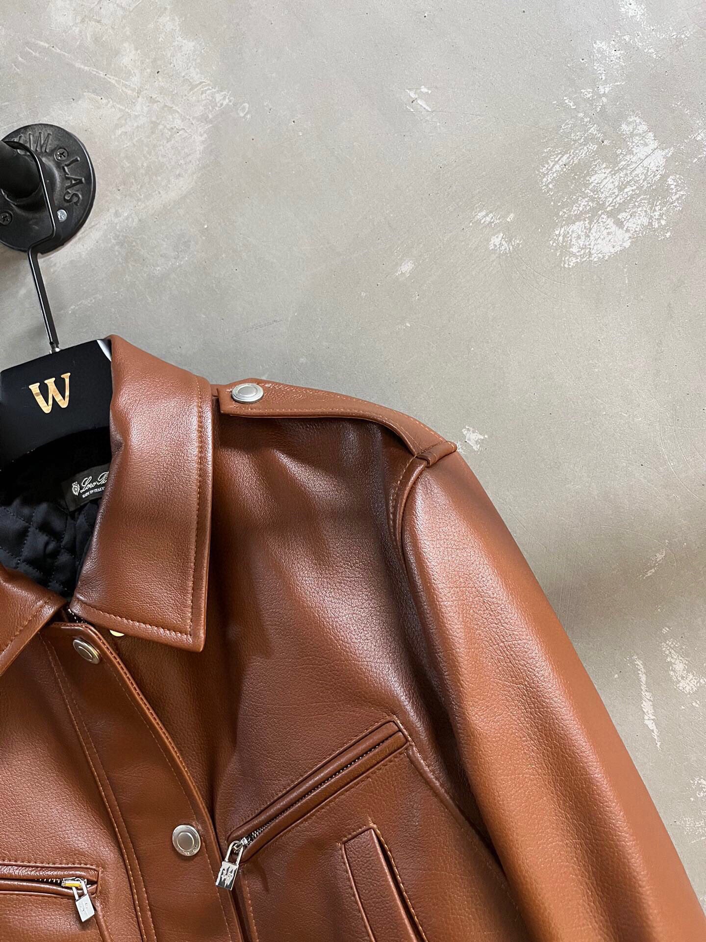 LP 26S BROWN LEATHER BOMBER JACKET 571