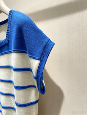 LOEWE 26S STRIPED SHORT-SLEEVE KNITTED SWEATER 552