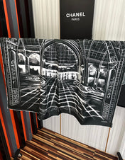 CHANEL 25S SCARF 90 IN SILK 002