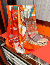 HERMES 26S SCARF 90 IN SILK 303324