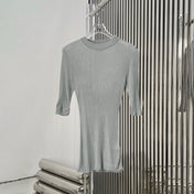 MIUMIU SHORT-SLEEVE KNIT TOP STYLE 513