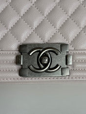 BOY BAG MEDIUM 25 IN PINK NUDE CALFSKIN