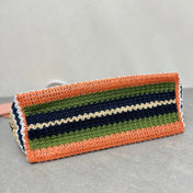 LARGE SHOPPING BAG 40 IN COLORFUL WOVEN RAFFIA