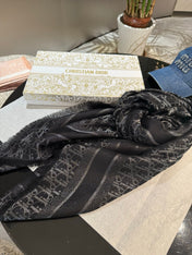 DIOR 26S SCARF 140CM IN SILK & CASHMERE 262319
