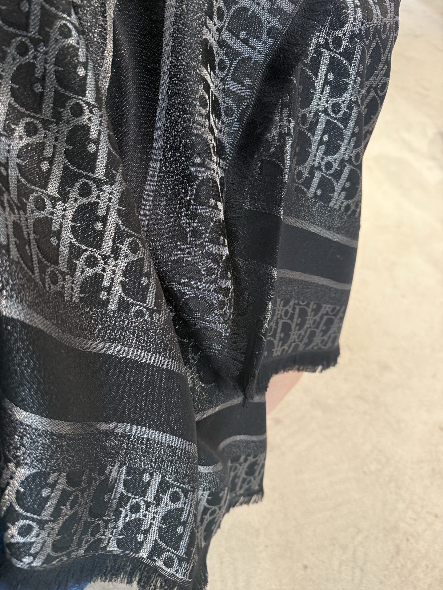 DIOR 26S SCARF 140CM IN SILK & CASHMERE 262319