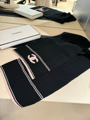 CHANEL 26S SCARF 190 IN KNITTED CASHMERE 309393