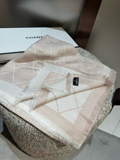CHANEL 26S SCARF 140 IN WOOL AND SILK 309961