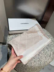 CHANEL 26S SCARF 140 IN WOOL AND SILK 309961