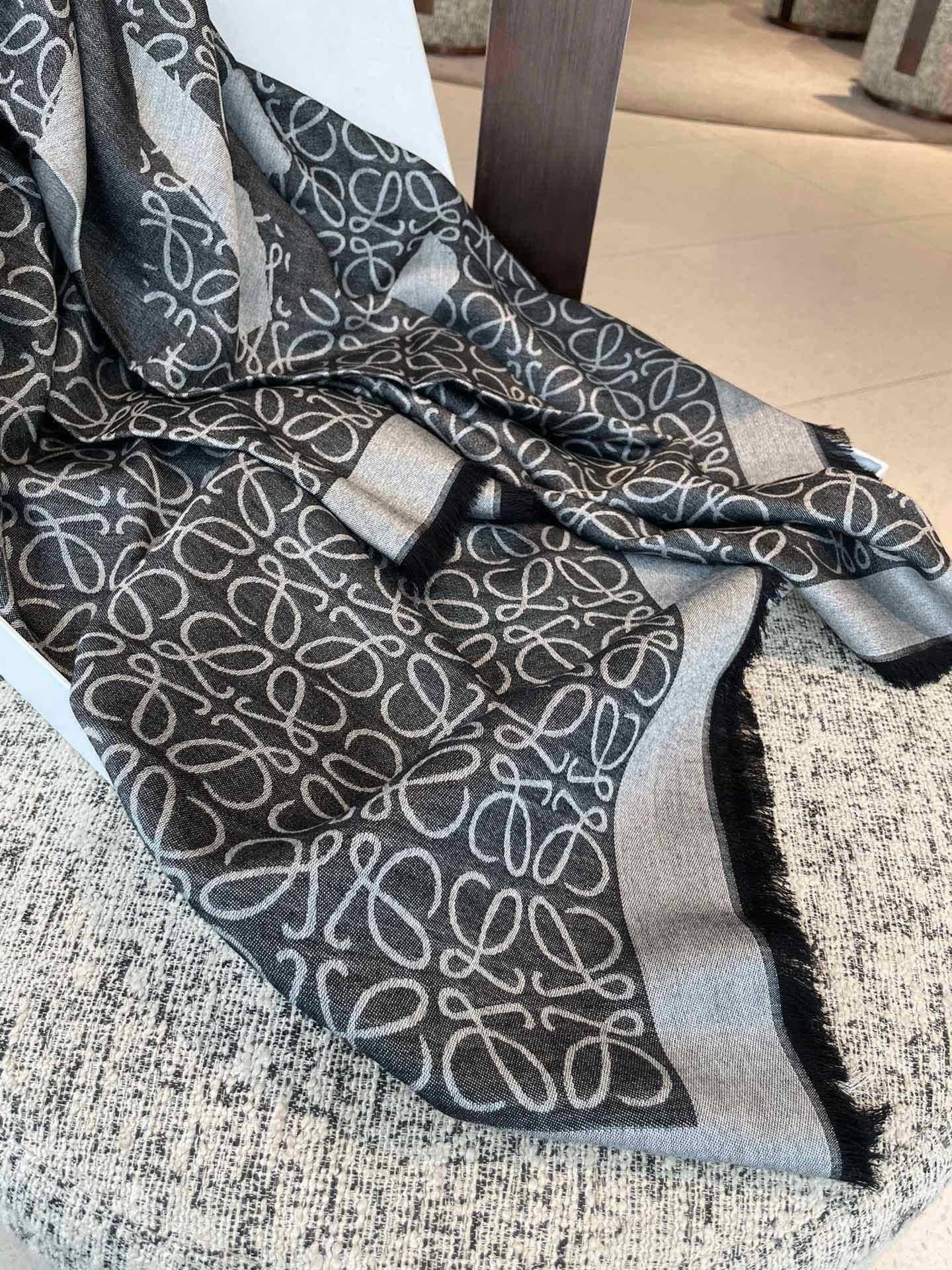 LOEWE 26S SCARF 140 IN CASHMERE SILK 266416