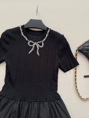 VALENTINO 26S SHORT SLEEVE KNIT DRESS 213