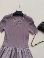 VALENTINO 26S SHORT SLEEVE KNIT DRESS 212