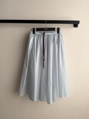 PRADA 26S ELASTIC WAIST MIDI SKIRT STYLE 844