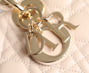SMALL LADY D-JOY 22 IN LIGHT PINK LAMBSKIN