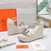 WEDGES SANDALS SNOW LAMBSKIN