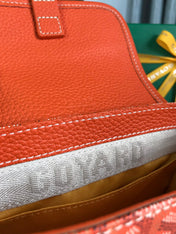 GRAND BLEU 16 IN ORANGE GOYARDINE CANVAS AND LAMBSKIN