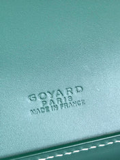 DUCHESSE MARIE-CAROLINE BAG 25 IN GREEN GOYARDINE CANVAS AND SMOOTH CALFSKIN