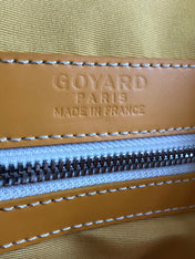 BOSTON 50 BAG IN YELLOW GOYARDINE CANVAS AND CALFSKIN TRIM
