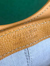 GOYA 26S BELUGA MINI BAG 23MM IN HONEY YELLOW GOYARDINE CANVAS AND CALFSKIN