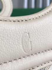 GOYA 26S BELUGA MINI BAG 23MM IN IVORY WHITE GOYARDINE CANVAS AND CALFSKIN