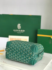GOYA 26S BOEING 25MM IN DARK GREEN GOYARDINE CANVAS AND CALFSKIN
