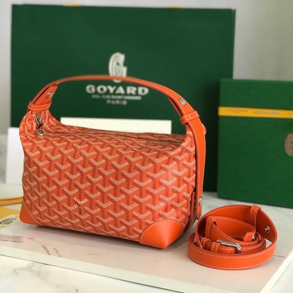 GOYA 26S BOEING 25MM IN ORANGE GOYARDINE CANVAS AND CALFSKIN