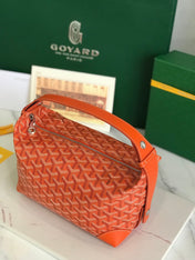 GOYA 26S BOEING 25MM IN ORANGE GOYARDINE CANVAS AND CALFSKIN