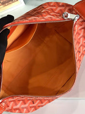 GOYA 26S BOEING 25MM IN ORANGE GOYARDINE CANVAS AND CALFSKIN