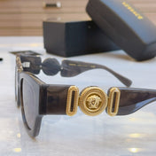 EMBOSSED LOGO MEDUSA BIGGIE SQUARE FRAME SUNGLASSES VE 6787 IN ACETATE