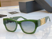 EMBOSSED LOGO MEDUSA BIGGIE SQUARE FRAME SUNGLASSES VE 6787 IN ACETATE
