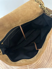 JAMIE 43 LARGE SUEDE CARAMEL BROWN