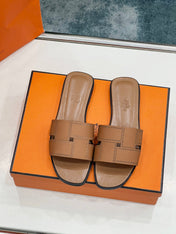 IDIOMA SANDAL IN BRONZE BROWN CALFSKIN