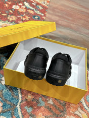 RUNWAY SEQUIN CASUAL SHOES IN BLACK CALFSKIN