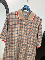 BURBERRY 26S SHORT-SLEEVE KNIT POLO SHIRT 425