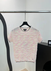 CHANEL 26S SHORT-SLEEVED KNIT SHIRT STYLE 1200