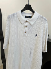 RALPH LAUREN 26S SHORT SLEEVE POLO KNIT TOP 347