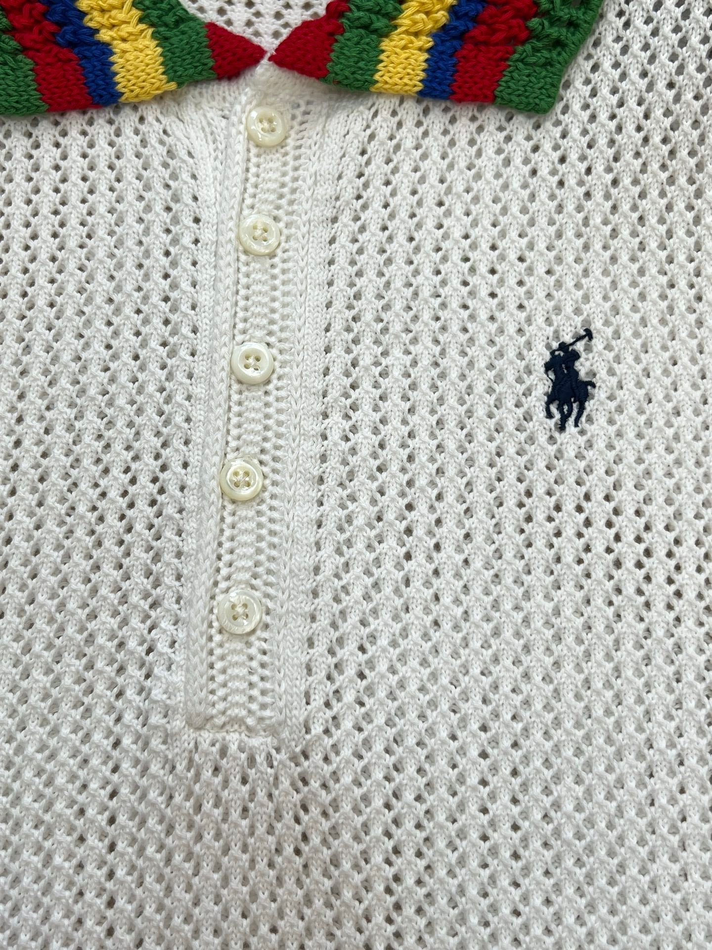 RALPH LAUREN 26S SHORT SLEEVE POLO KNIT TOP 386