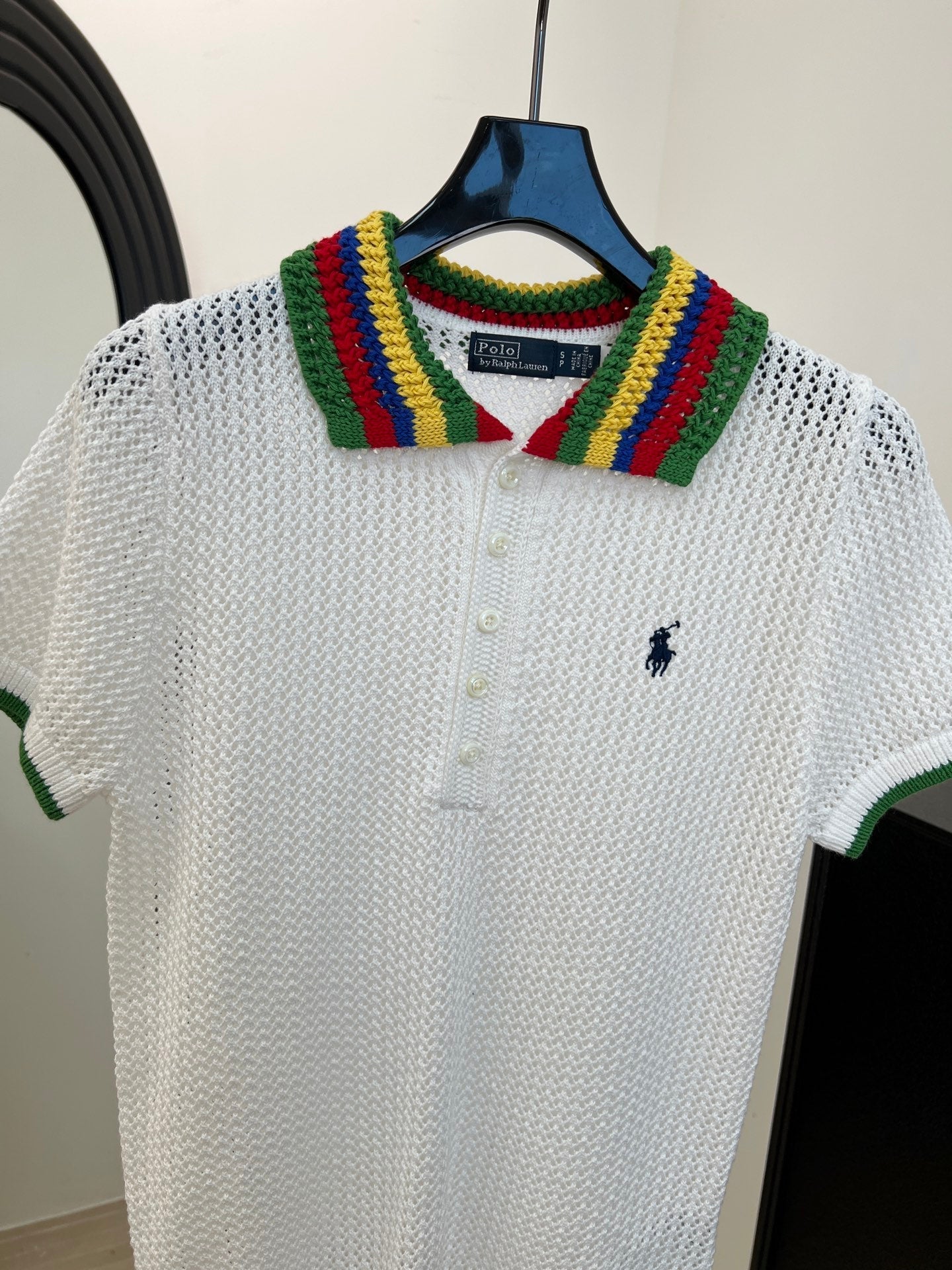 RALPH LAUREN 26S SHORT SLEEVE POLO KNIT TOP 386